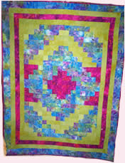 Blue and Pink Quilt